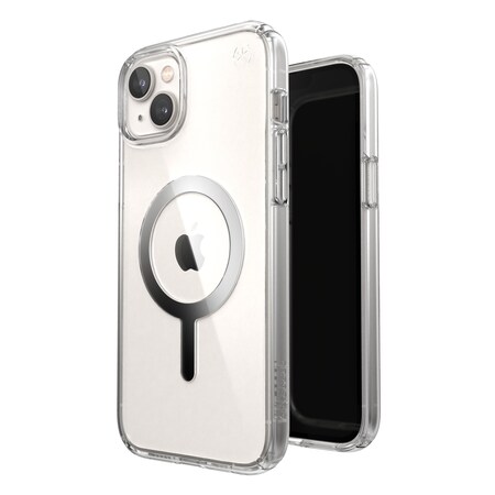 Speck Presidio Perfect Clear Magsafe Case For Apple Iphone 14 Plus, Silver 150119-3080